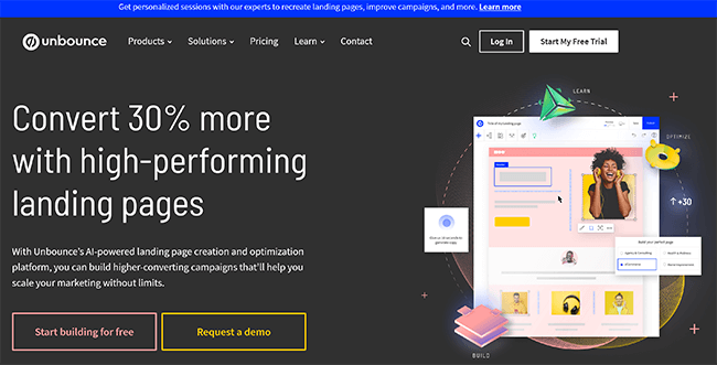 01 Unbounce Homepage