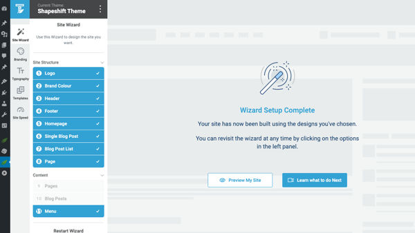 01 site wizard setup
