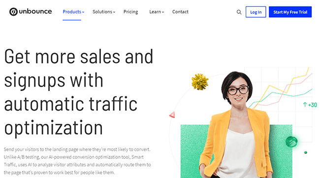 02 unbounce homepage