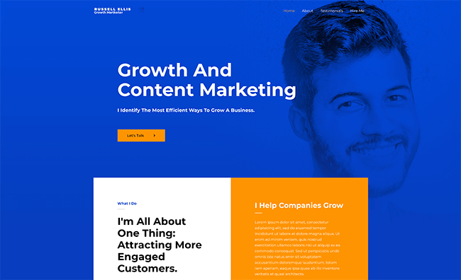 03 growth marketer website template