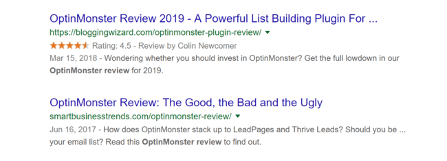 03 Rich Snippet Star Rating Stand Out In Search Results