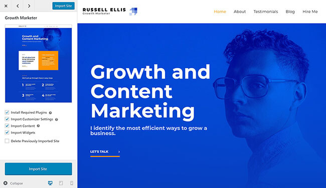 04 Import a starter site