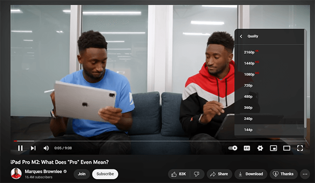 04 upload high resolution videos