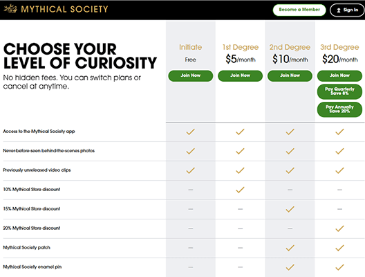 05 recurring subscriptions mythical society