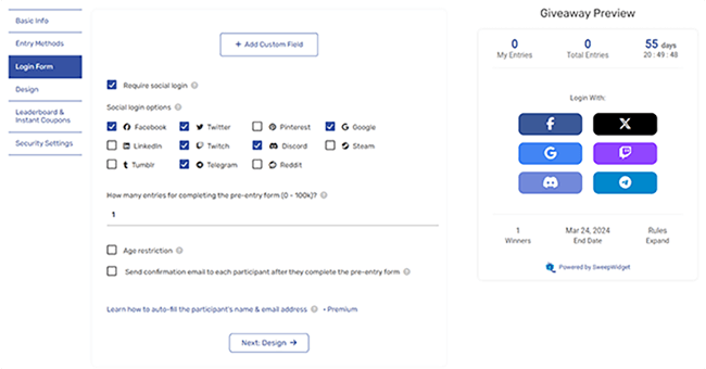 06 Custom form fields - login form