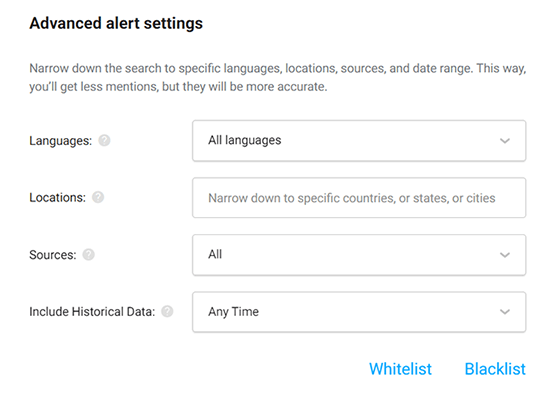 07 advanced alert settings