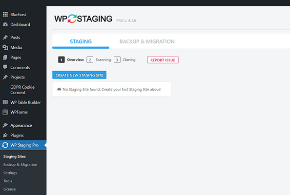 07 create new staging site