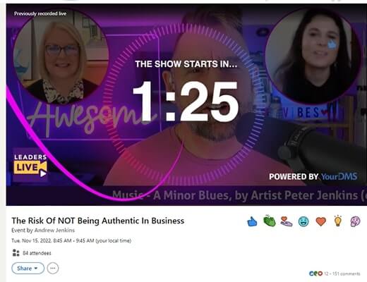 07 linkedin live streams example