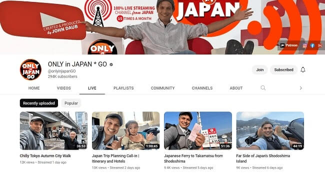 08 livestream channel