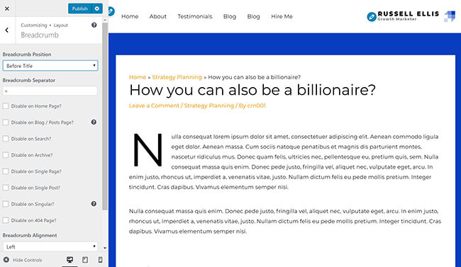 08 Quickly insert breadcrumbs