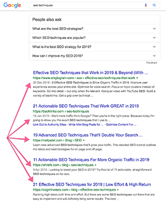 09 seo techniques results listicles