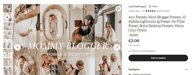 11 sell templates and filters