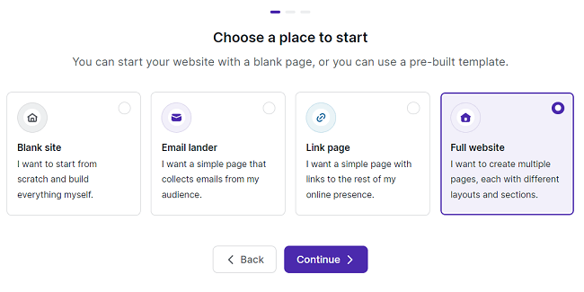 11 Website builder - Choose a Podia template