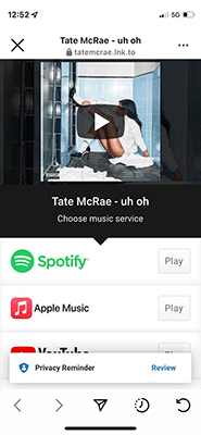 12 release a track tate mcrae example