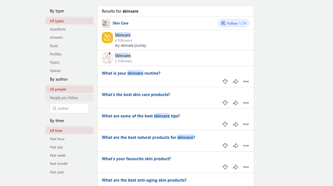 13 search for niche relevant questions