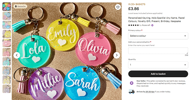 14 keyrings rozecraft