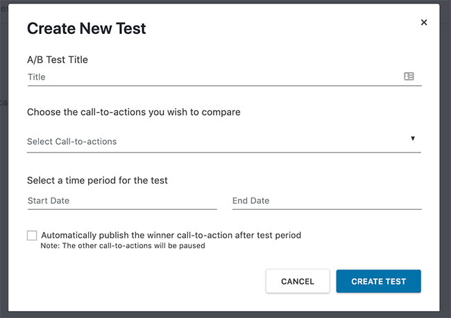 16 Create new split test