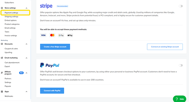 16 Step 6 - Payment setting