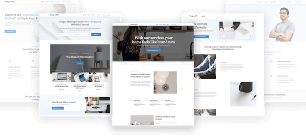 16 edit elements homepage templates