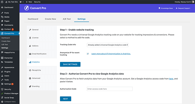 17 Connecting to Google Analytics