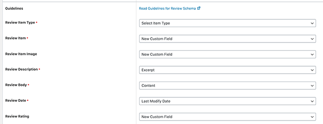 17 Review Schema Information New Custom Field