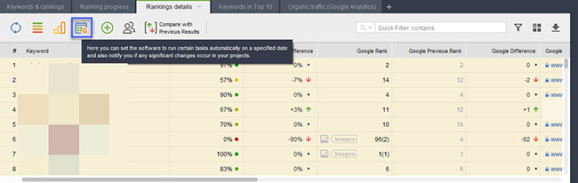 18 schedule the rank checking automatically