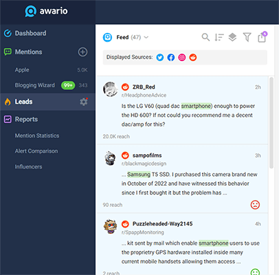 21 leads alerts