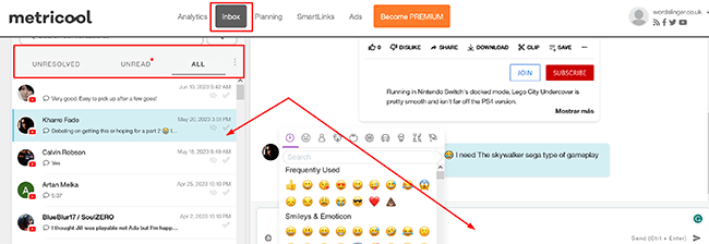 22 inbox functionality response