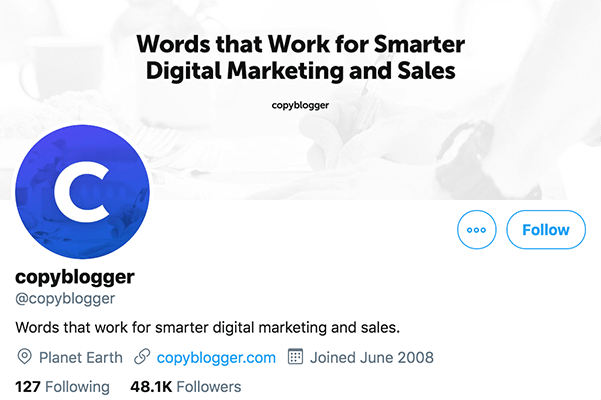 23 copybloggers twitter