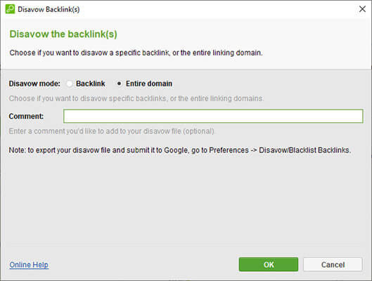 23 disavow backlinks