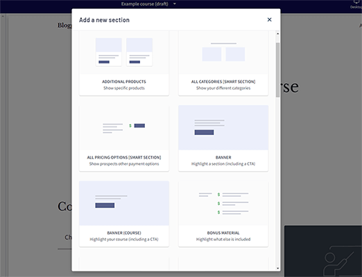 23 site builder key features