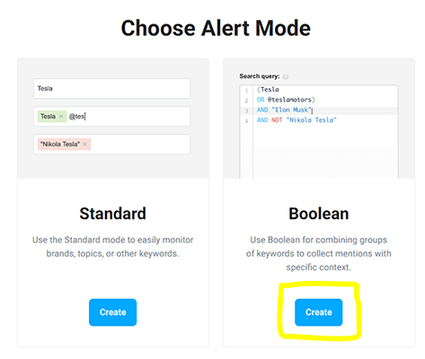 24 boolean search alert mode