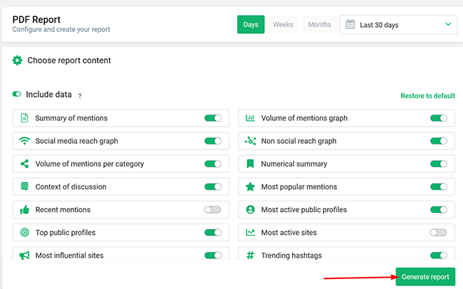 26 reporting functionality report