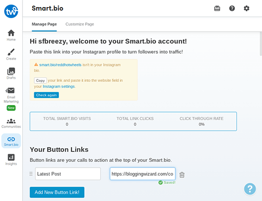 27 smart bio button