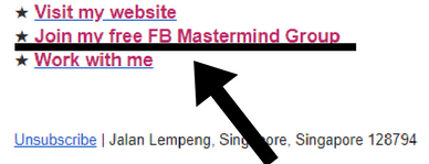3 facebook link in your signature