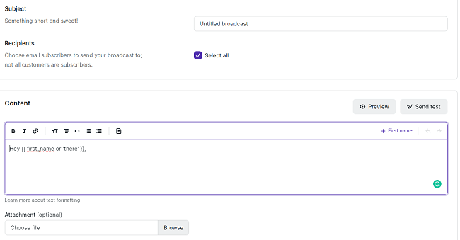 32 Email marketing - Create your first broadcast
