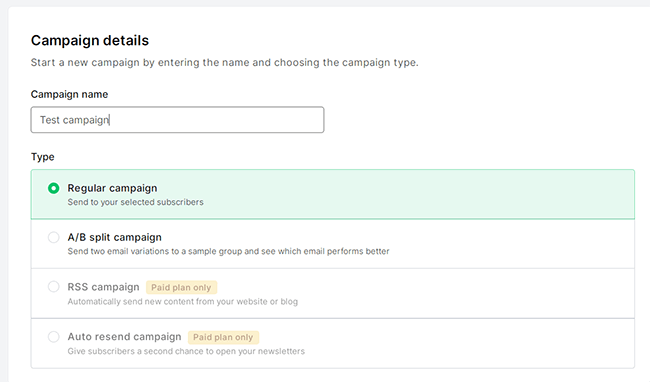 4 campaign type