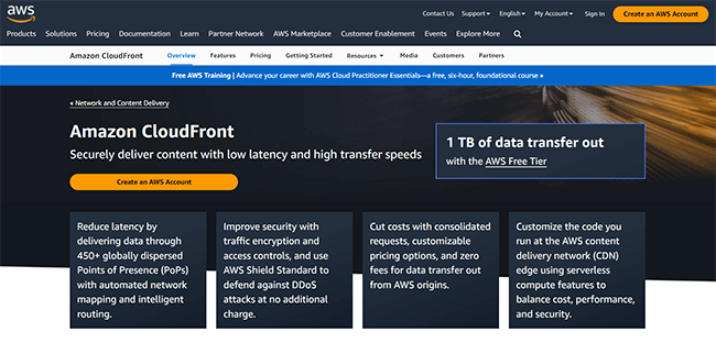 aws homepage