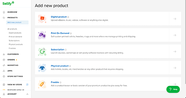 Add digital product