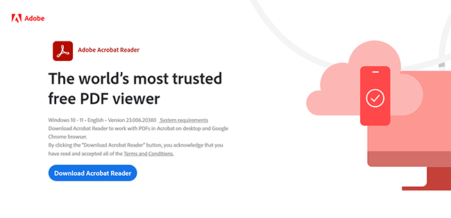 Adobe Homepage
