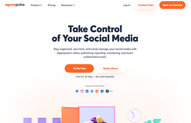 Agorapulse Homepage