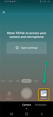 alternate ways to repost on tiktok upload the video
