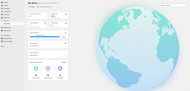 analytics live view