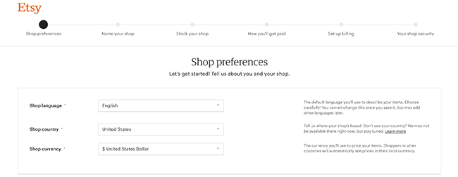 become an etsy seller