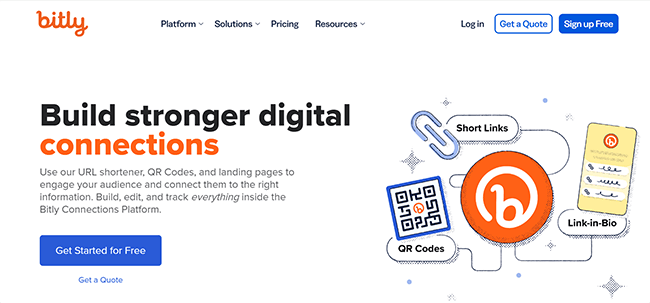 Bitly Homepage