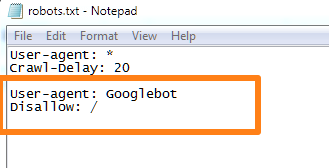 Block robots from your site