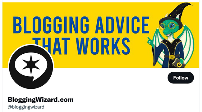 blogging wizard twitter account