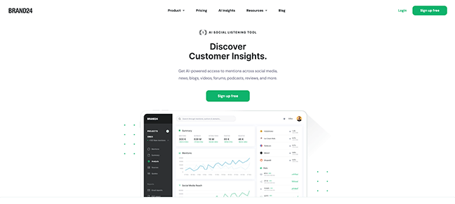 Brand24 Homepage