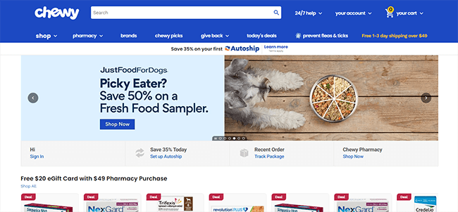 chewy pet marketplace