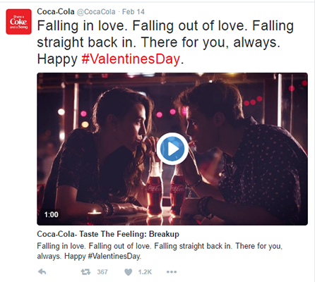 Coca Cola Tweet Example 1